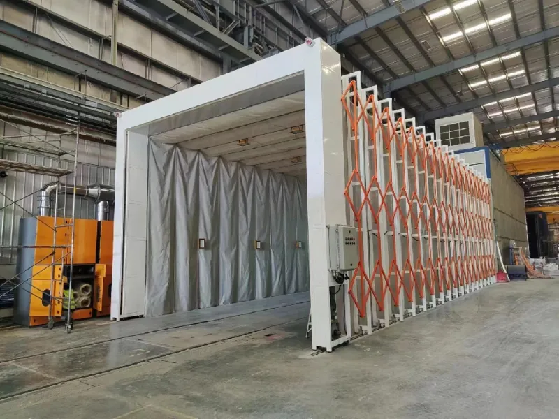 >常州**压力容器厂喷漆房搭建