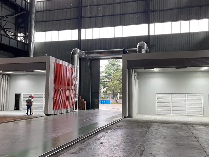 工业伸缩喷漆房