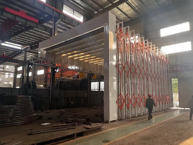 >无锡**锅炉厂喷漆房工程