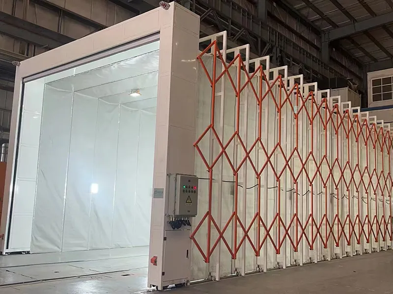 轨道式移动喷漆房