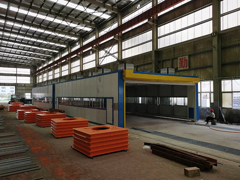 整体轨道式喷漆房